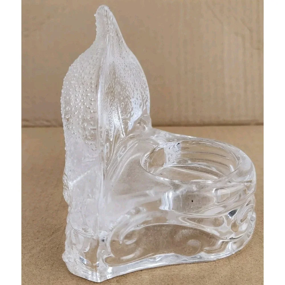 PartyLite Glass Dolphin‎ Tea Light Votive Candle Holder Beach Ocean Nautical - Picture 4 of 6